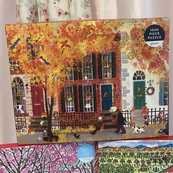 Michael Storrings for Galison Fall Themed puzzles, 1000 pieces x3 - Picture 2 of 4